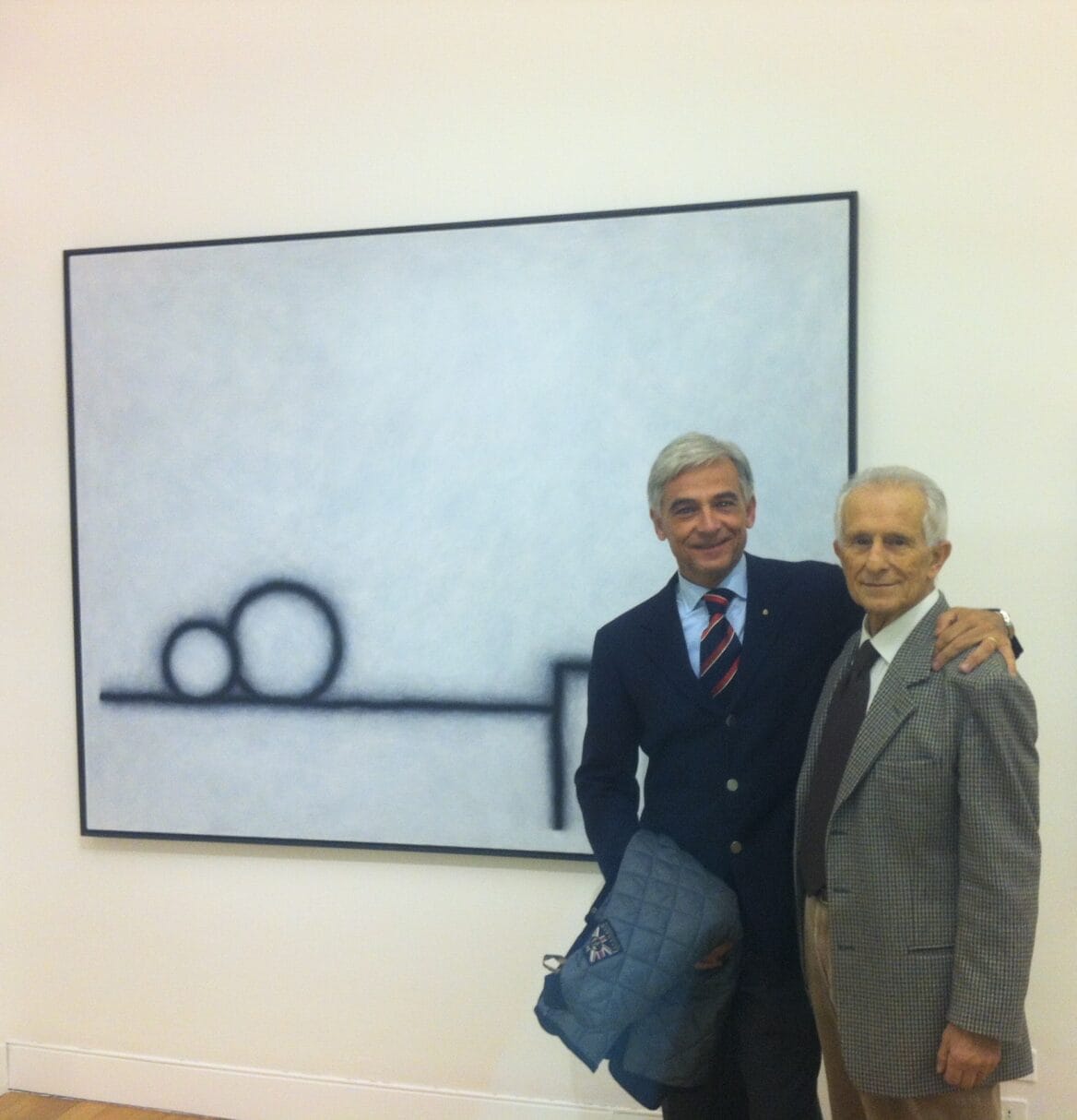 Aldo Marchi con il maestro Stefanoni